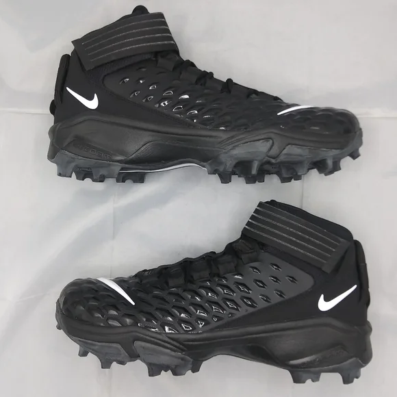 Men 12/12.5/13 Nike Force Savage Pro 2 Shark P Football Cleats Black BV5448-001